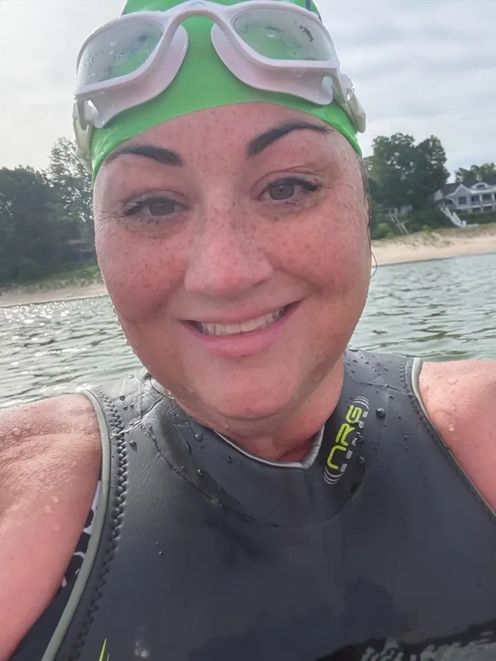 Rebecca W., verified customer photo wearing NanoClear™ Flex goggles