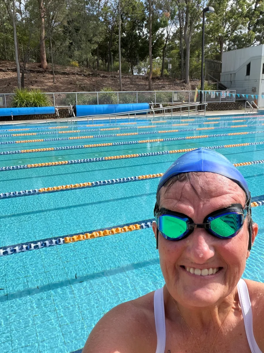 Julie T., verified customer photo wearing NanoClear™ Viper goggles